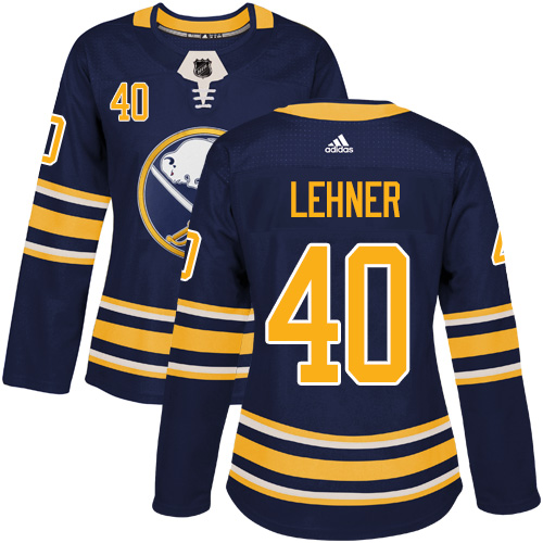Buffalo Sabres #40 Robin Lehner Navy Blue Home Authentic Women's Stitched Jersey Womens cheap jerseys for sale - CheapJerseys.Shop
