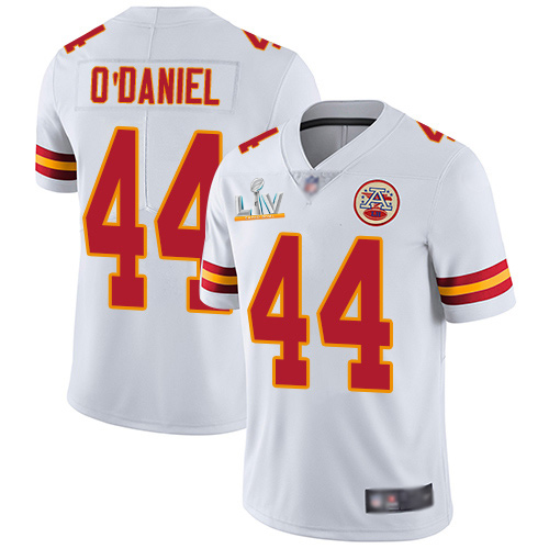 Kansas City Chiefs #44 Dorian O'Daniel White Men's Super Bowl LV Bound Stitched Vapor Untouchable Limited Jersey Men's cheap jerseys for sale - CheapJerseys.Shop