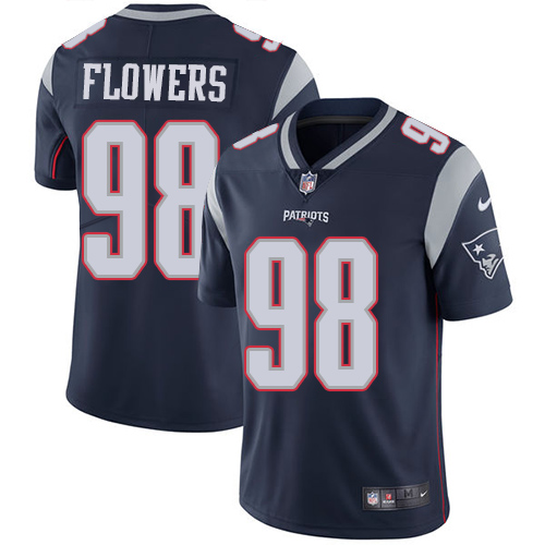 New England Patriots #98 Trey Flowers Navy Blue Team Color Men's Stitched Vapor Untouchable Limited Jersey Men's cheap jerseys for sale - CheapJerseys.Shop