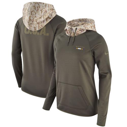 Women's Baltimore Ravens Olive Salute To Service Performance Pullover Hoodie cheap jerseys for sale - CheapJerseys.Shop