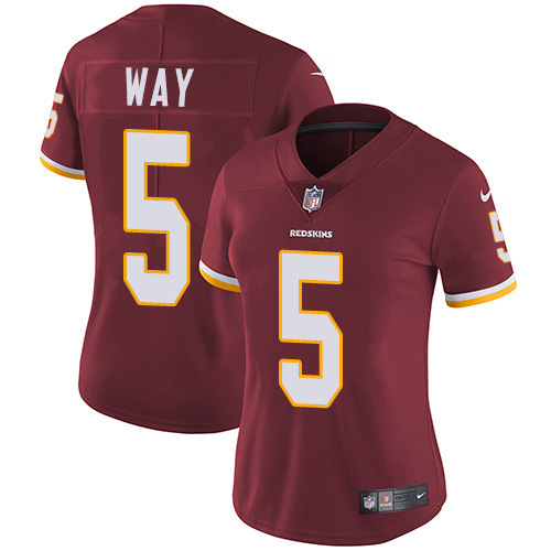Washington Commanders #5 Tress Way Burgundy Team Color Women's Stitched Vapor Untouchable Limited Jersey Womens cheap jerseys for sale - CheapJerseys.Shop