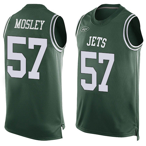 Jets #57 C.J. Mosley Martin Green Team Color Men's Stitched Limited Tank Top Jersey cheap jerseys for sale - CheapJerseys.Shop