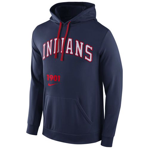Cleveland Guardians Cooperstown Performance Pullover Navy Blue Hoodie cheap jerseys for sale - CheapJerseys.Shop