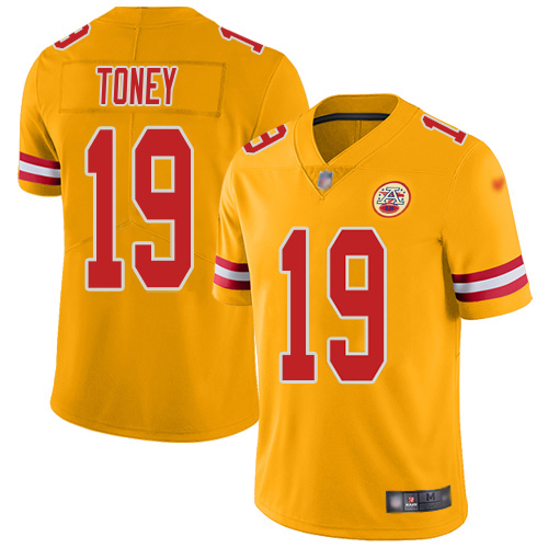 Chiefs #19 Kadarius Toney Gold Youth Stitched Limited Inverted Legend Jersey cheap jerseys for sale - CheapJerseys.Shop