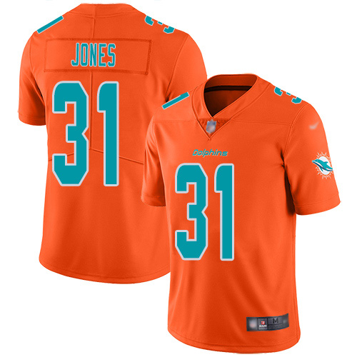 Miami Dolphins #31 Byron Jones Orange Men's Stitched Limited Inverted Legend Jersey Men's cheap jerseys for sale - CheapJerseys.Shop