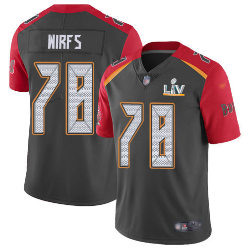 Tampa Bay Buccaneers #78 Tristan Wirfs Gray Men's Super Bowl LV Bound Stitched Limited Inverted Legend Jersey Men's cheap jerseys for sale - CheapJerseys.Shop