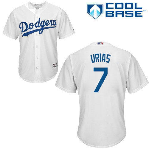 Los Angeles Dodgers #7 Julio Urias White Cool Base Stitched Youth Jersey Youth cheap jerseys for sale - CheapJerseys.Shop