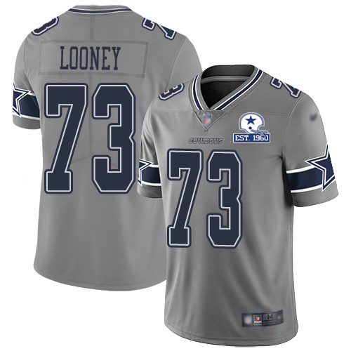 Dallas Cowboys #73 Joe Looney Gray Men's Stitched With Established In 1960 Patch Limited Inverted Legend Jersey Men's cheap jerseys for sale - CheapJerseys.Shop