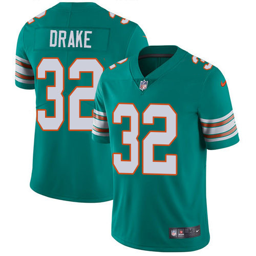 Miami Dolphins #32 Kenyan Drake Aqua Green Alternate Men's Stitched Vapor Untouchable Limited Jersey Men's cheap jerseys for sale - CheapJerseys.Shop