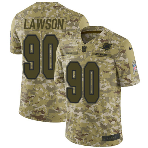 Miami Dolphins #90 Shaq Lawson Camo Youth Stitched Limited 2018 Salute To Service Jersey Youth cheap jerseys for sale - CheapJerseys.Shop