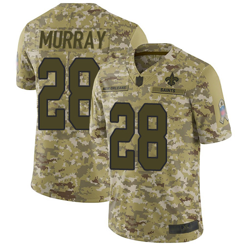 New Orleans Saints #28 Latavius Murray Camo Youth Stitched Limited 2018 Salute to Service Jersey Youth cheap jerseys for sale - CheapJerseys.Shop