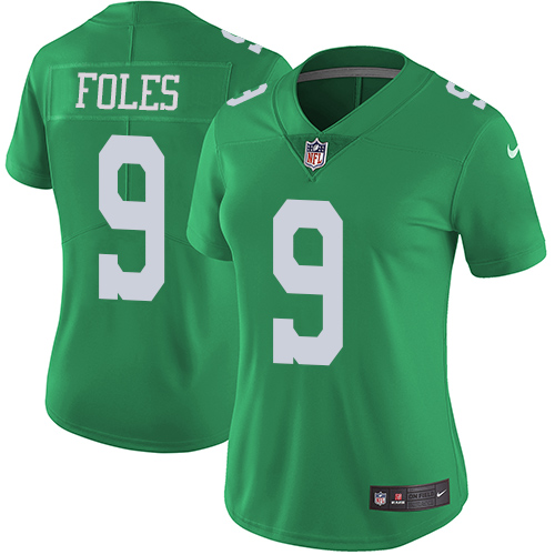 Philadelphia Eagles #9 Nick Foles Green Women's Stitched Limited Rush Jersey Womens cheap jerseys for sale - CheapJerseys.Shop