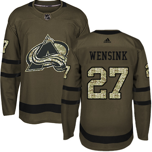 Colorado Avalanche #27 John Wensink Green Salute to Service Stitched Jersey Men's cheap jerseys for sale - CheapJerseys.Shop