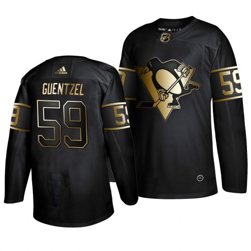Pittsburgh Penguins #59 Jake Guentzel Men's 2019 Black Golden Edition Authentic Stitched Jersey Men's cheap jerseys for sale - CheapJerseys.Shop