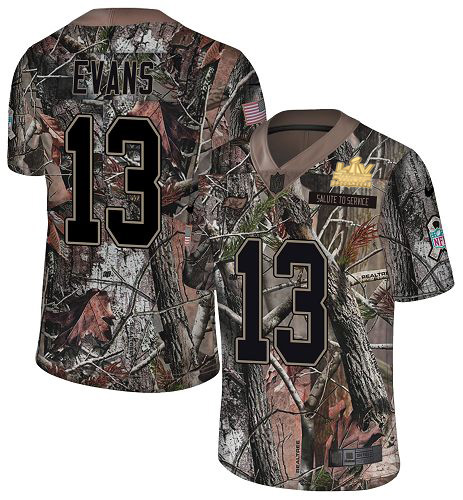 Buccaneers #13 Mike Evans Camo Youth Super Bowl LV Champions Patch Stitched Limited Rush Realtree Jersey cheap jerseys for sale - CheapJerseys.Shop