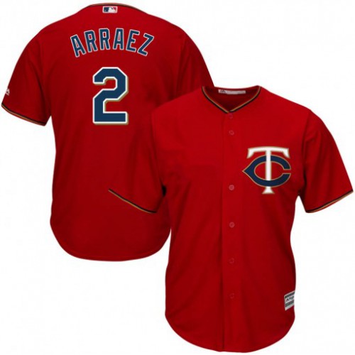 Minnesota Twins #2 Luis Arraez Red Cool Base Stitched Youth Jersey Youth cheap jerseys for sale - CheapJerseys.Shop