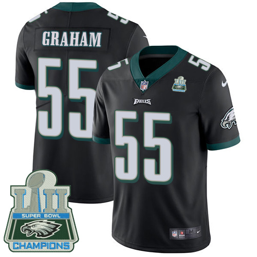 Eagles #55 Brandon Graham Black Alternate Super Bowl LII Champions Youth Stitched Vapor Untouchable Limited Jersey cheap jerseys for sale - CheapJerseys.Shop
