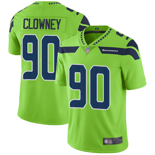 Seattle Seahawks #90 Jadeveon Clowney Green Youth Stitched Limited Rush Jersey Youth cheap jerseys for sale - CheapJerseys.Shop