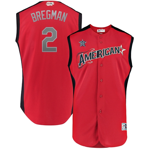 Houston Astros #2 Alex Bregman Red 2019 All-Star American League Stitched Jersey Men's cheap jerseys for sale - CheapJerseys.Shop