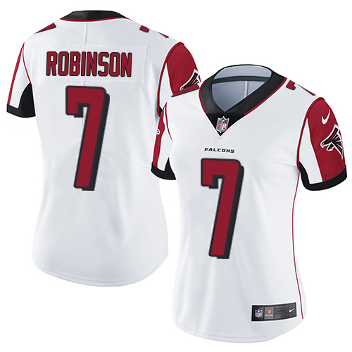 Falcons #7 Bijan Robinson White Stitched Women's Vapor Untouchable Limited Jersey cheap jerseys for sale - CheapJerseys.Shop