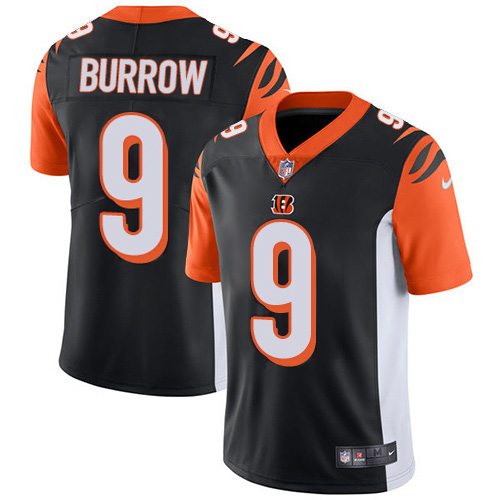 Bengals #9 Joe Burrow Black Team Color Men's Stitched Vapor Untouchable Limited Jersey cheap jerseys for sale - CheapJerseys.Shop