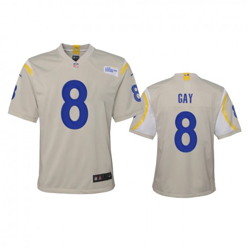 Los Angeles Los Angeles Rams #8 Matt Gay Youth Game Jersey - Bone Youth cheap jerseys for sale - CheapJerseys.Shop