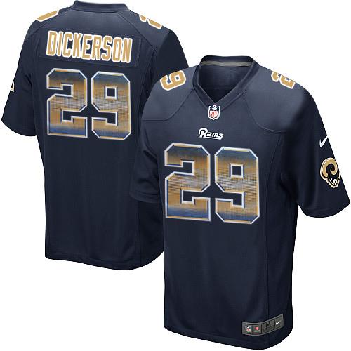 Rams #29 Eric Dickerson Navy Blue Team Color Men's Stitched Limited Strobe Jersey cheap jerseys for sale - CheapJerseys.Shop