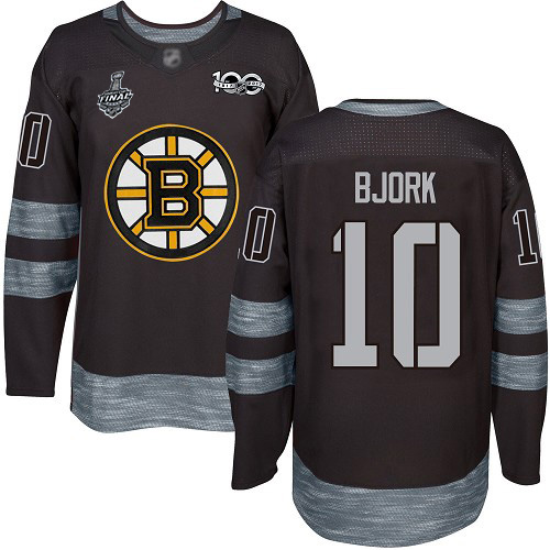 Boston Bruins #10 Anders Bjork Black 1917-2017 100th Anniversary Stanley Cup Final Bound Stitched Jersey Men's cheap jerseys for sale - CheapJerseys.Shop