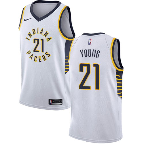 Indiana Pacers #21 Thaddeus Young White Womens Swingman Association Edition Jersey Womens cheap jerseys for sale - CheapJerseys.Shop