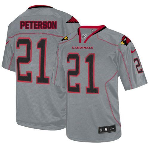Cardinals #21 Patrick Peterson Lights Out Grey Men's Stitched Elite Jersey cheap jerseys for sale - CheapJerseys.Shop