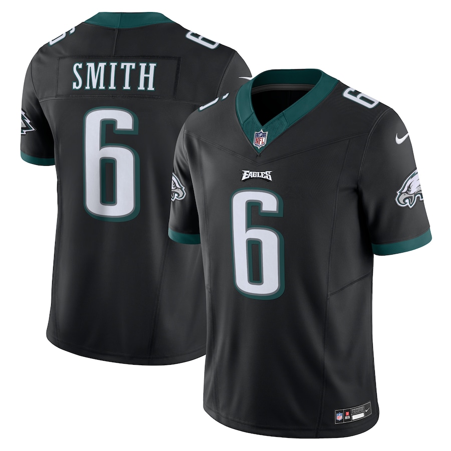 Philadelphia Eagles #6 Devonta Smith Men's Black Vapor F.U.S.E. Limited Jersey cheap jerseys for sale - CheapJerseys.Shop