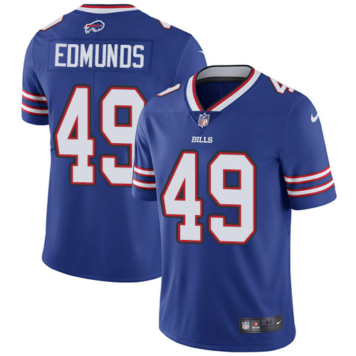 Bills #49 Tremaine Edmunds Royal Blue Team Color Men's Stitched Vapor Untouchable Limited Jersey cheap jerseys for sale - CheapJerseys.Shop