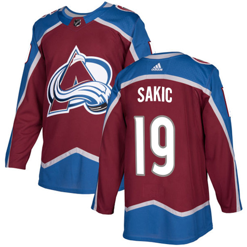 Colorado Avalanche #19 Joe Sakic Burgundy Home Authentic Stitched Jersey Men's cheap jerseys for sale - CheapJerseys.Shop