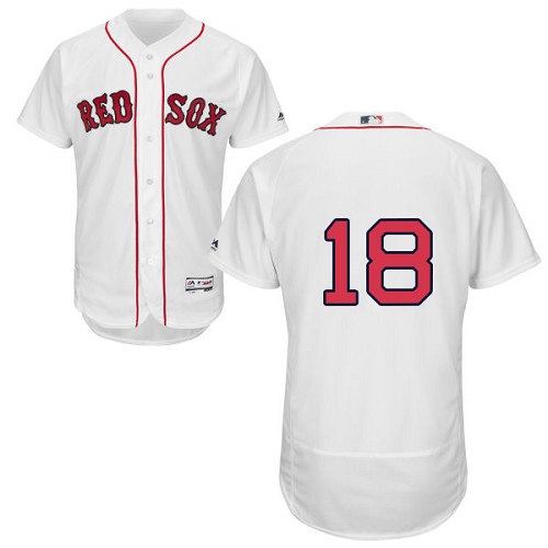 Boston Red Sox #18 Mitch Moreland White Flexbase Authentic Collection Stitched Jersey Men's cheap jerseys for sale - CheapJerseys.Shop