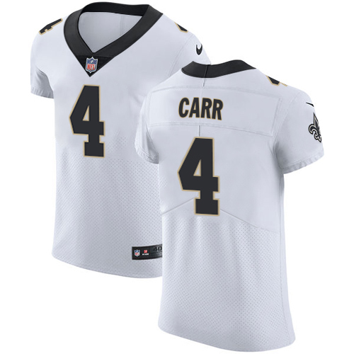 Saints #4 Derek Carr White Men's Stitched Vapor Untouchable Elite Jersey cheap jerseys for sale - CheapJerseys.Shop