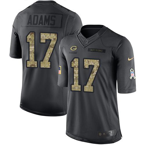 Packers #17 Davante Adams Black Youth Stitched Limited 2016 Salute To Service Jersey cheap jerseys for sale - CheapJerseys.Shop