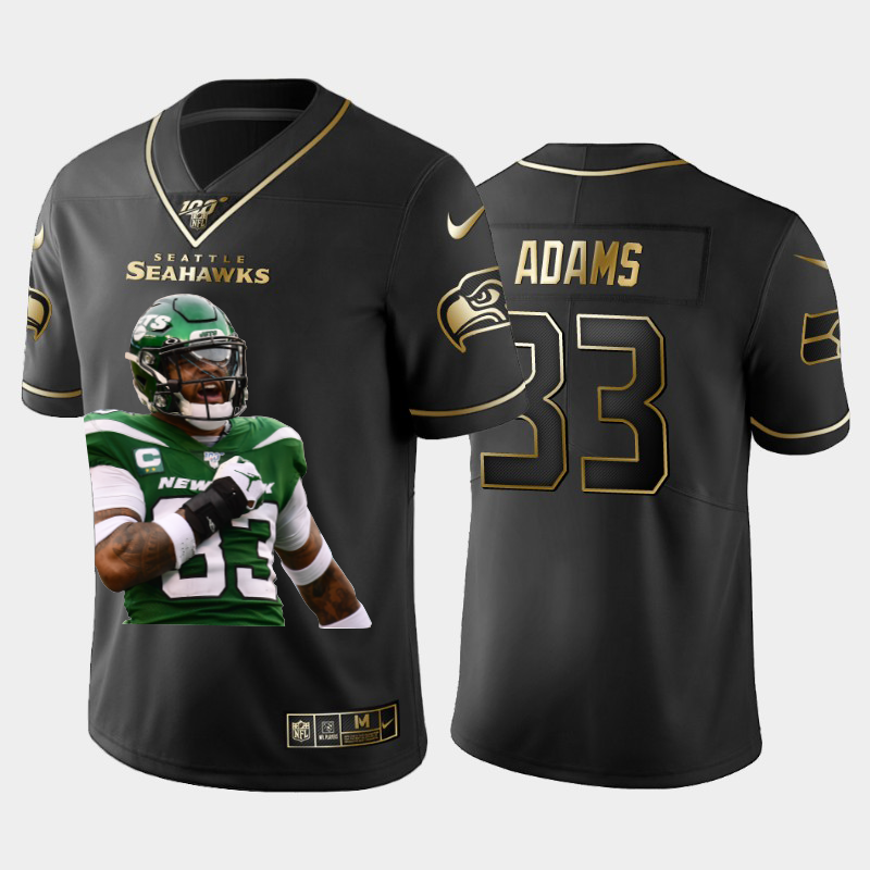Seattle Seahawks #33 Jamal Adams Team Hero 1 Vapor Limited 100 Jersey Black Golden cheap jerseys for sale - CheapJerseys.Shop
