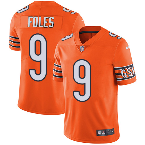 Chicago Bears #9 Nick Foles Orange Men's Stitched Limited Rush Jersey Men's cheap jerseys for sale - CheapJerseys.Shop