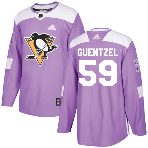 Pittsburgh Penguins #59 Jake Guentzel Purple Authentic Fights Cancer Stitched Youth Jersey Youth cheap jerseys for sale - CheapJerseys.Shop