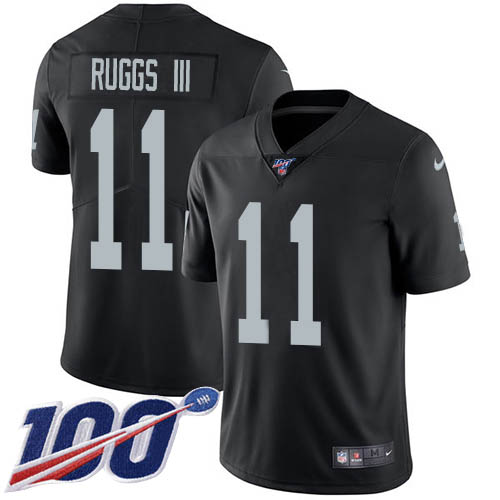 Las Vegas Raiders #11 Henry Ruggs III Black Team Color Men's Stitched 100th Season Vapor Untouchable Limited Jersey Men's cheap jerseys for sale - CheapJerseys.Shop