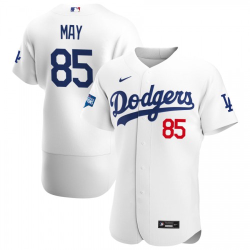 Los Angeles Los Angeles Dodgers #85 Dustin May Men's White Home 2020 World Series Champions Authentic Player Jersey Men's cheap jerseys for sale - CheapJerseys.Shop