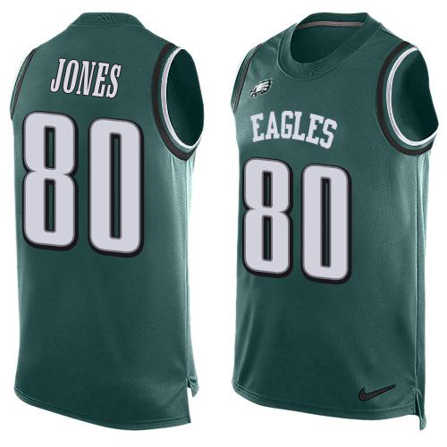 Eagles #80 Julio Jones Green Team Color Men's Stitched Limited Tank Top Jersey cheap jerseys for sale - CheapJerseys.Shop