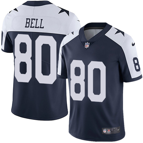 Dallas Cowboys #80 Blake Bell Navy Blue Thanksgiving Men's Stitched Vapor Untouchable Limited Throwback Jersey Men's cheap jerseys for sale - CheapJerseys.Shop