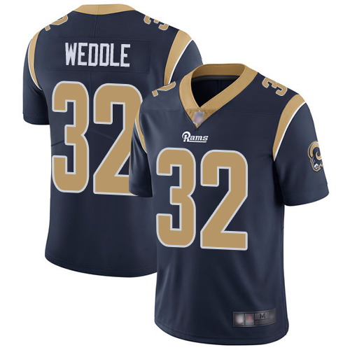 Los Angeles Rams #32 Eric Weddle Navy Blue Team Color Men's Stitched Vapor Untouchable Limited Jersey Men's cheap jerseys for sale - CheapJerseys.Shop