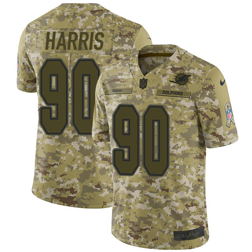 Miami Dolphins #90 Charles Harris Camo Youth Stitched Limited 2018 Salute to Service Jersey Youth cheap jerseys for sale - CheapJerseys.Shop