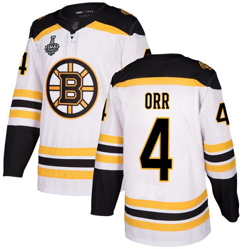 Boston Bruins #4 Bobby Orr White Road Authentic Stanley Cup Final Bound Stitched Jersey Men's cheap jerseys for sale - CheapJerseys.Shop