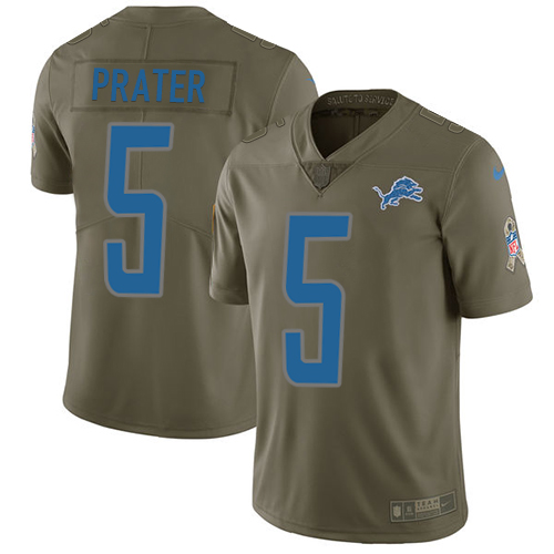 Detroit Lions #5 Matt Prater Olive Youth Stitched Limited 2017 Salute to Service Jersey Youth cheap jerseys for sale - CheapJerseys.Shop