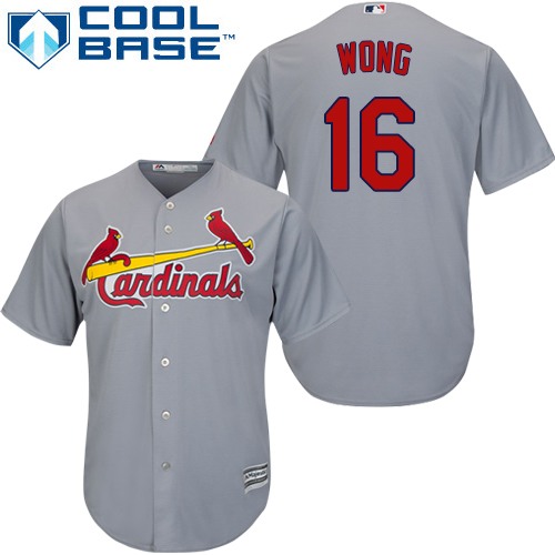 St.Louis Cardinals #16 Kolten Wong Grey Cool Base Stitched Youth Jersey Youth cheap jerseys for sale - CheapJerseys.Shop