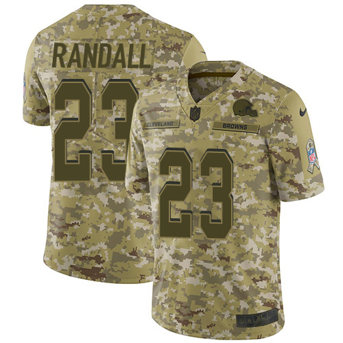 Cleveland Browns #23 Damarious Randall Camo Men's Stitched Limited 2018 Salute To Service Jersey Men's cheap jerseys for sale - CheapJerseys.Shop