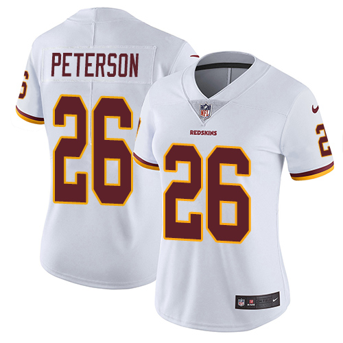 Washington Commanders #26 Adrian Peterson White Women's Stitched Vapor Untouchable Limited Jersey Womens cheap jerseys for sale - CheapJerseys.Shop